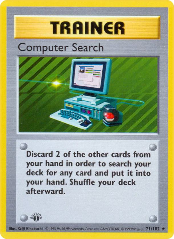 Computer Search (71/102) (Shadowless) [Base Set 1st Edition]