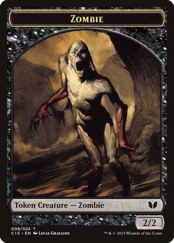 Zombie // Elephant Double-Sided Token [Commander 2015 Tokens]