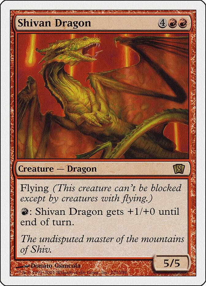 Shivan Dragon [Eighth Edition]