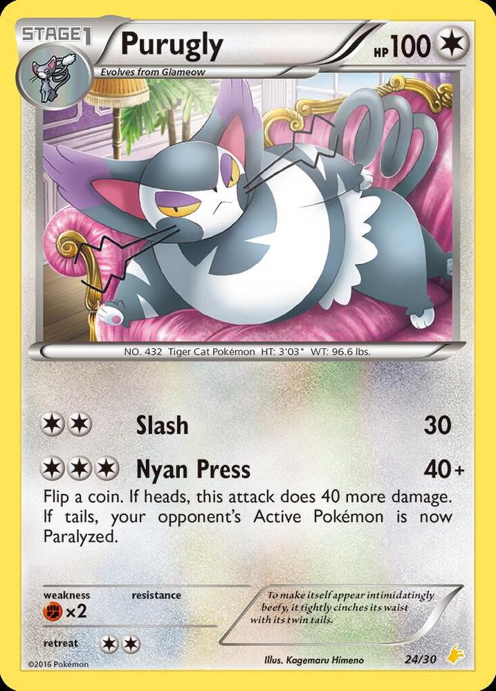 Purugly (24/30) [XY: Trainer Kit 3 - Pikachu Libre]