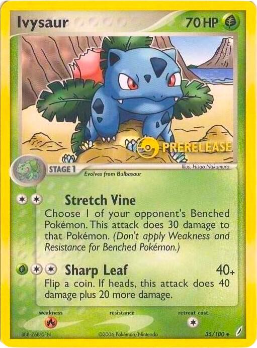 Ivysaur (35/100) (Prerelease Promo) [Nintendo: Black Star Promos]