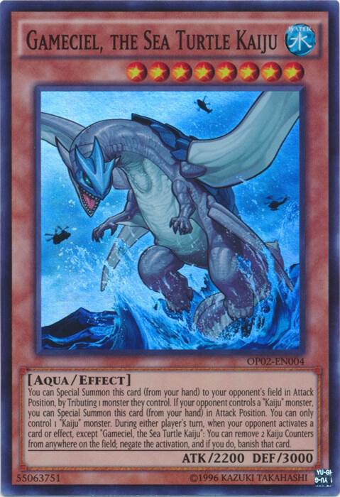 Gameciel, the Sea Turtle Kaiju [OP02-EN004] Super Rare
