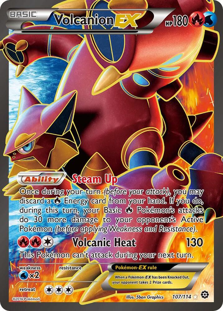 Volcanion EX (107/114) [XY: Steam Siege]