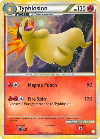 Typhlosion (32/123) (Theme Deck Exclusive) [HeartGold & SoulSilver: Base Set]