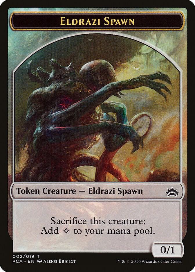 Eldrazi Spawn (002) // Eldrazi Double-Sided Token [Planechase Anthology Tokens]