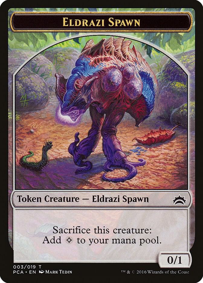 Eldrazi Spawn (003) // Eldrazi Double-Sided Token [Planechase Anthology Tokens]
