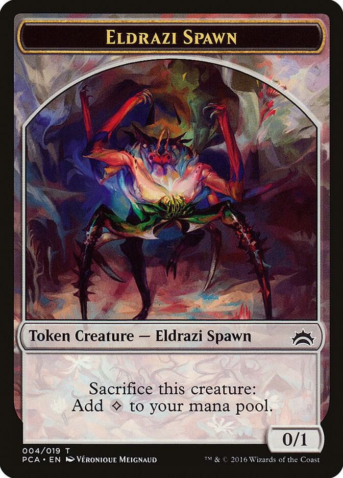 Eldrazi Spawn (004) // Eldrazi Double-Sided Token [Planechase Anthology Tokens]
