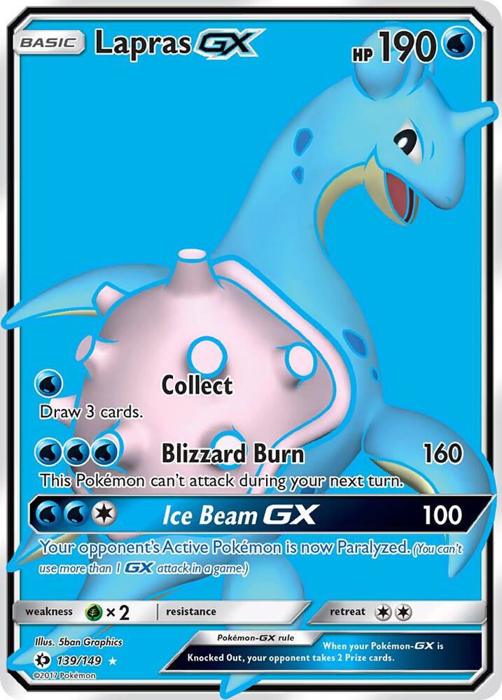 Lapras GX (139/149) [Sun & Moon: Base Set]