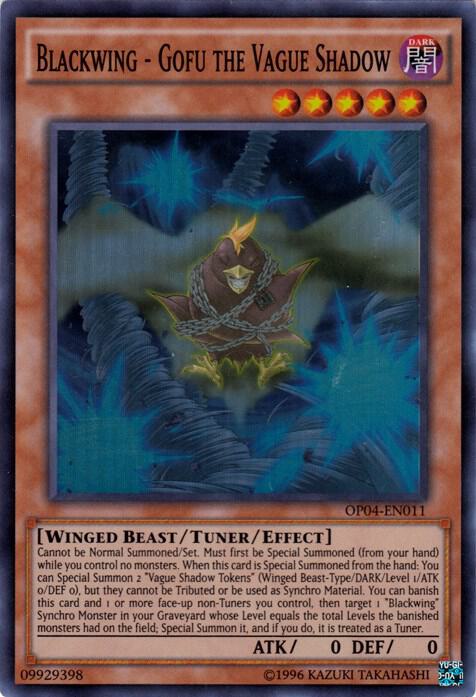 Blackwing - Gofu the Vague Shadow [OP04-EN011] Super Rare