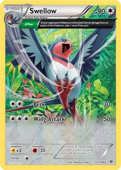 Swellow (72/108) (Theme Deck Exclusive) [XY: Roaring Skies]