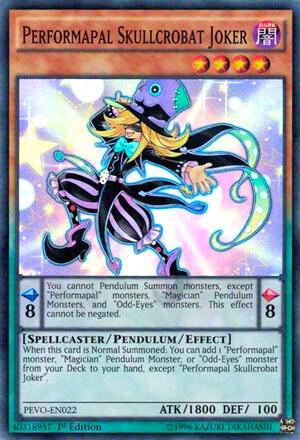 Performapal Skullcrobat Joker [PEVO-EN022] Super Rare
