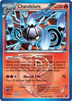 Chandelure (16/116) (Theme Deck Exclusive) [Black & White: Plasma Freeze]