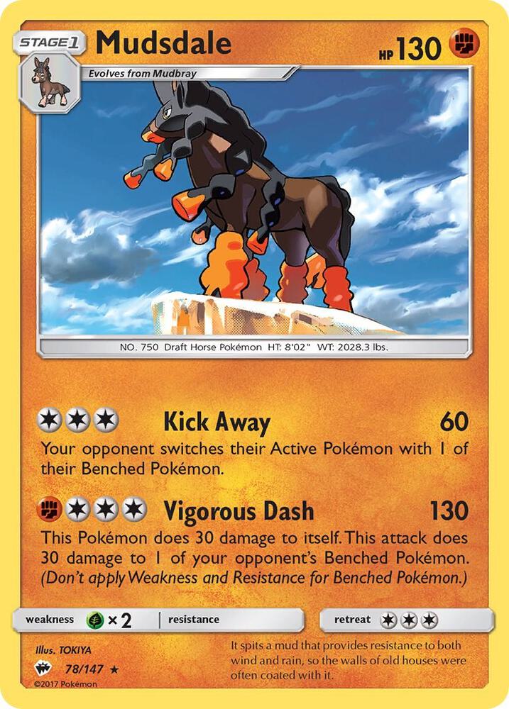 Mudsdale (78/147) [Sun & Moon: Burning Shadows]