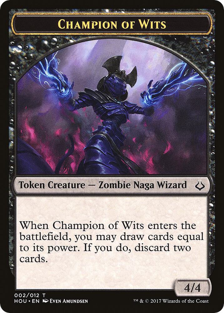 Champion of Wits // Insect Double-Sided Token [Hour of Devastation Tokens]