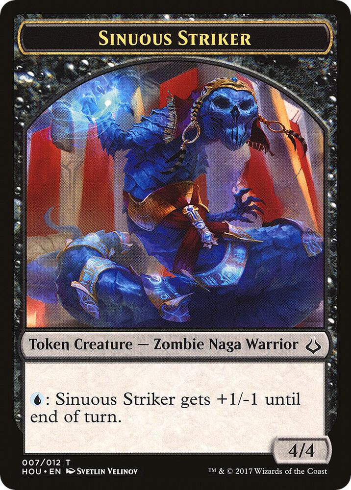 Sinuous Striker // Cat Double-Sided Token [Hour of Devastation Tokens]