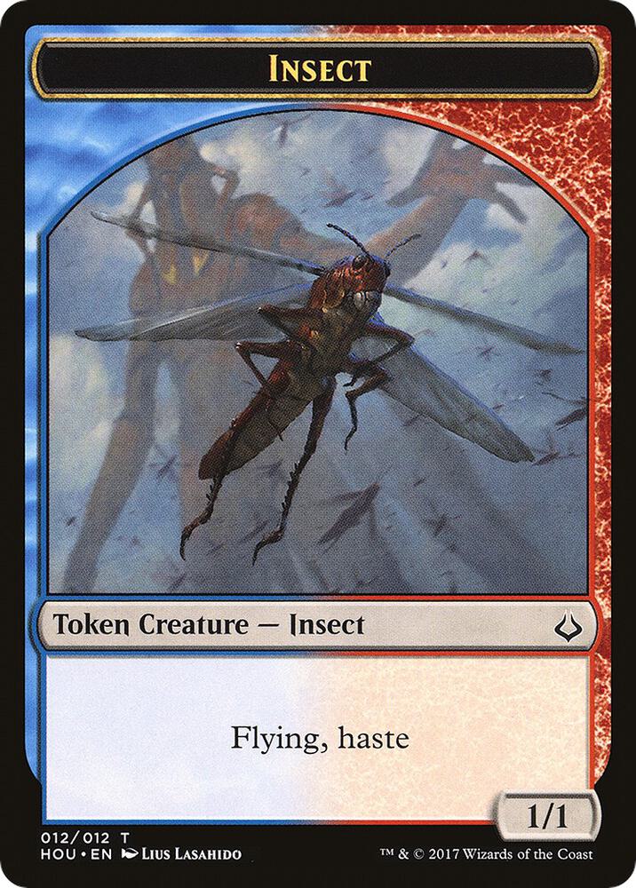 Insect // Zombie Double-Sided Token [Hour of Devastation Tokens]