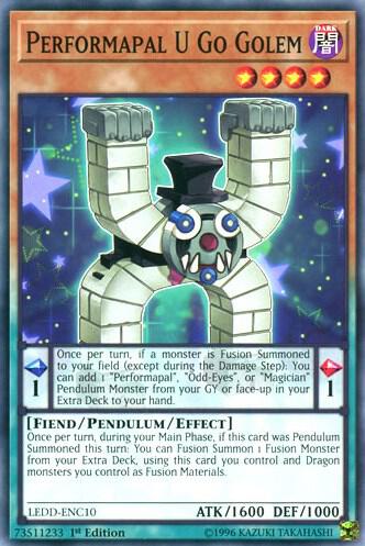 Performapal U Go Golem [LEDD-ENC10] Common
