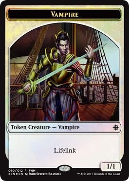 Vampire // Treasure Double-Sided Token [Friday Night Magic 2017]