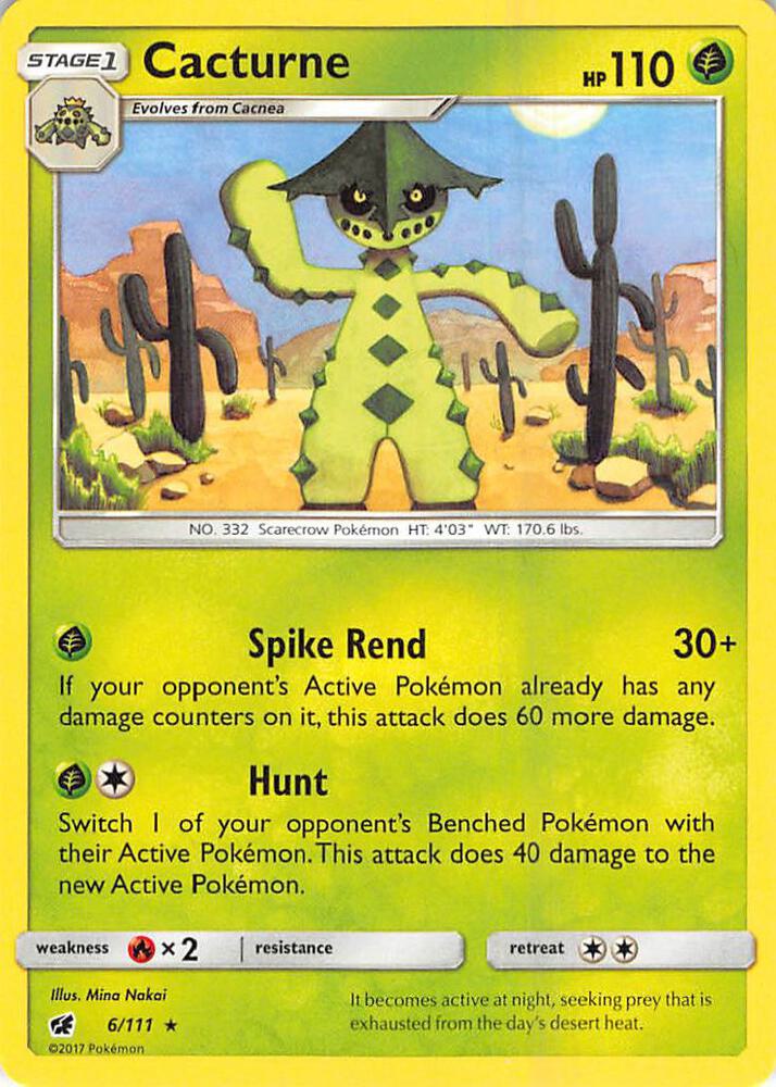 Cacturne (6/111) [Sun & Moon: Crimson Invasion]