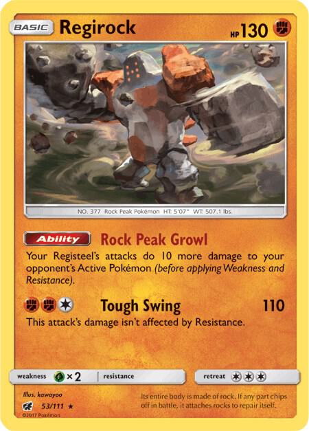 Regirock (53/111) [Sun & Moon: Crimson Invasion]