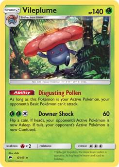 Vileplume (6/147) (Prerelease Kit Exclusive) (Theme Deck Exclusive) [Sun & Moon: Burning Shadows]