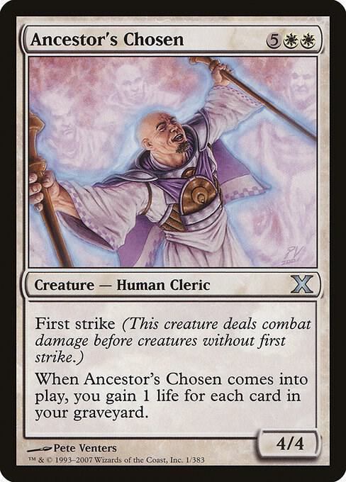 Ancestor's Chosen (Premium Foil) [Tenth Edition]