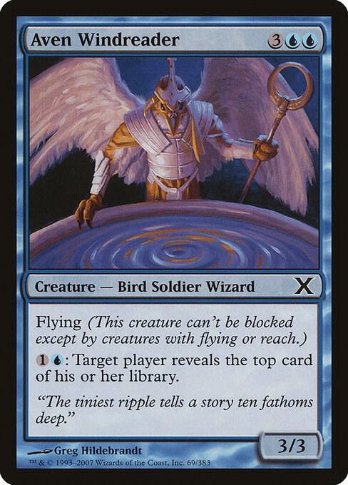 Aven Windreader (Premium Foil) [Tenth Edition]