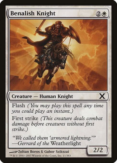 Benalish Knight (Premium Foil) [Tenth Edition]