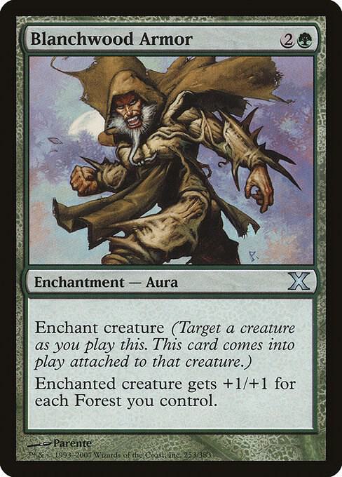 Blanchwood Armor (Premium Foil) [Tenth Edition]