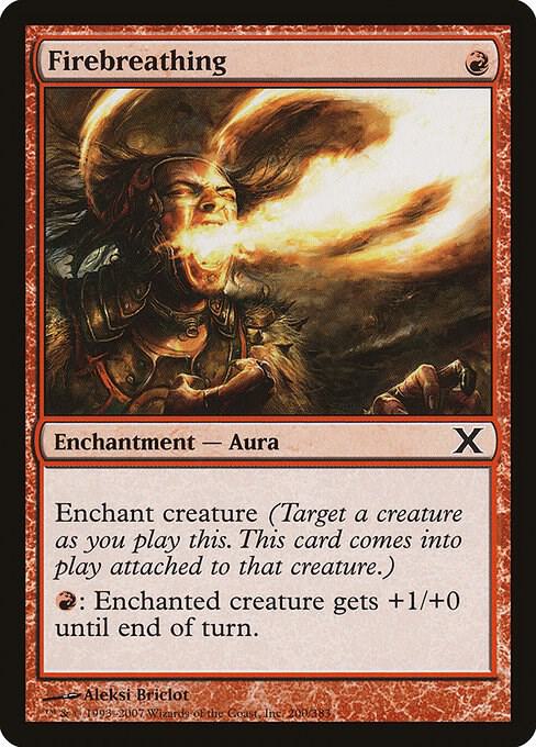 Firebreathing (Premium Foil) [Tenth Edition]