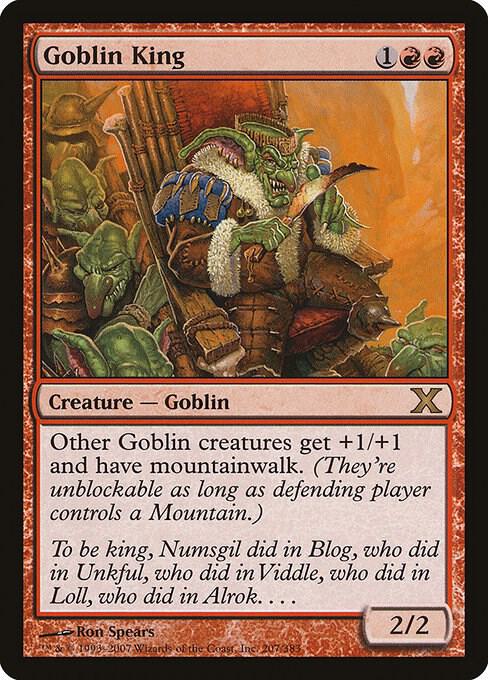 Goblin King (Premium Foil) [Tenth Edition]