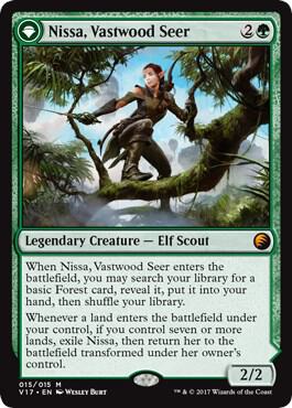 Nissa, Vastwood Seer // Nissa, Sage Animist [From the Vault: Transform]