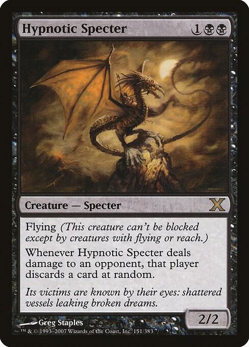 Hypnotic Specter (Premium Foil) [Tenth Edition]