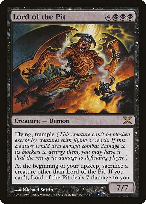 Lord of the Pit (Premium Foil) [Tenth Edition]