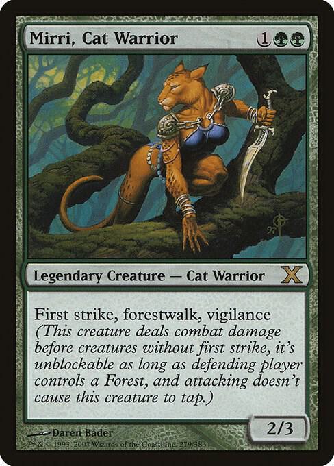 Mirri, Cat Warrior (Premium Foil) [Tenth Edition]
