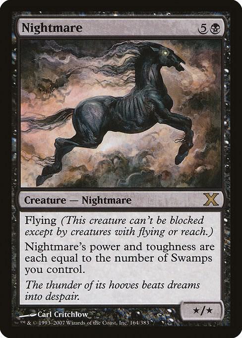 Nightmare (Premium Foil) [Tenth Edition]