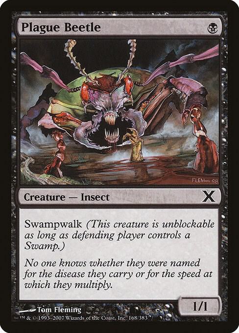 Plague Beetle (Premium Foil) [Tenth Edition]