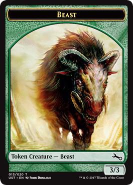 Beast // Beast Double-Sided Token [Unstable Tokens]