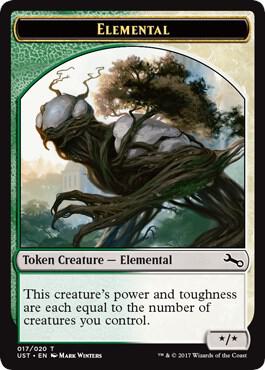Elemental // Elemental Double-Sided Token (017/020) [Unstable Tokens]
