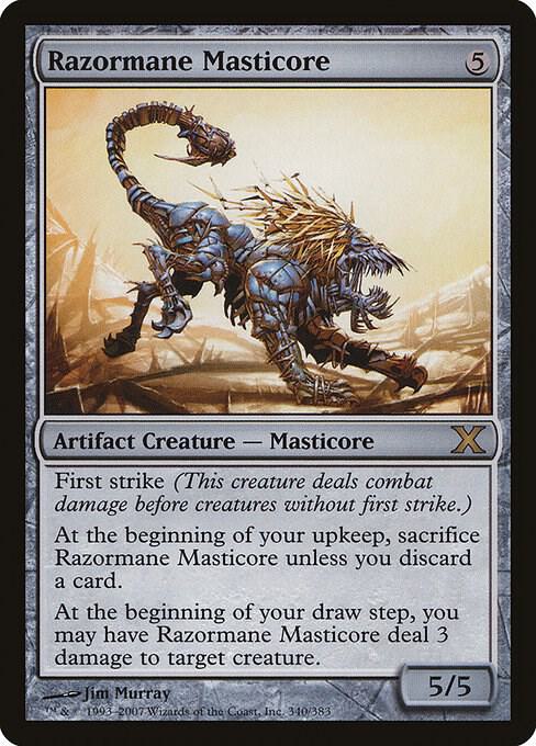 Razormane Masticore (Premium Foil) [Tenth Edition]