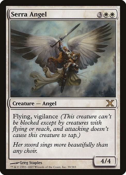 Serra Angel (Premium Foil) [Tenth Edition]