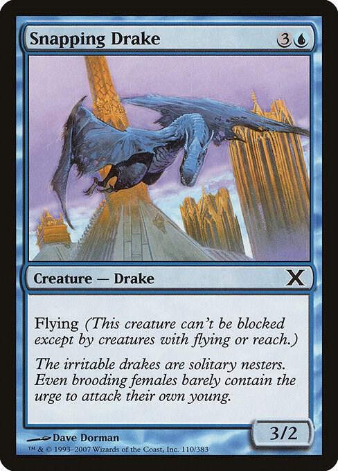 Snapping Drake (Premium Foil) [Tenth Edition]