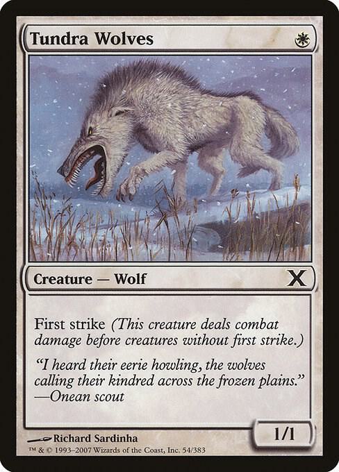 Tundra Wolves (Premium Foil) [Tenth Edition]