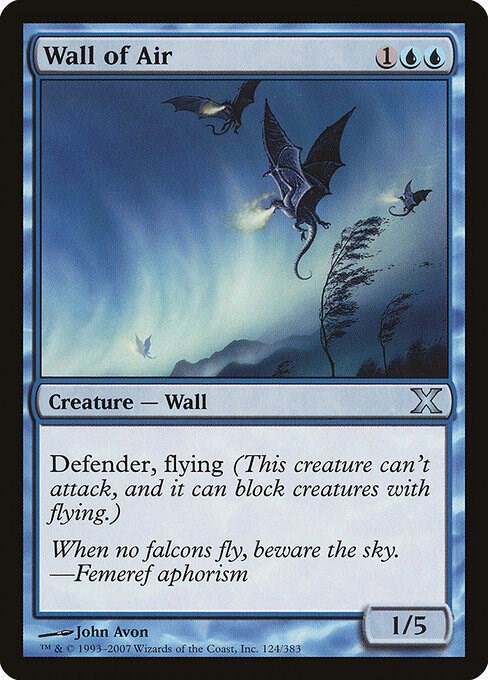 Wall of Air (Premium Foil) [Tenth Edition]