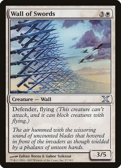 Wall of Swords (Premium Foil) [Tenth Edition]