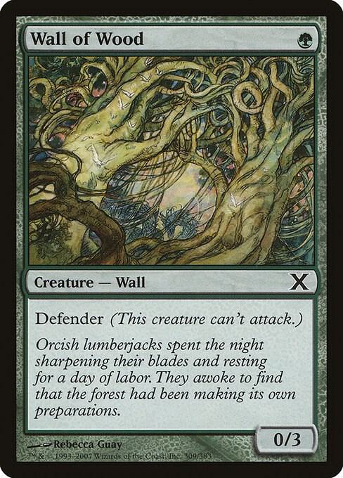 Wall of Wood (Premium Foil) [Tenth Edition]
