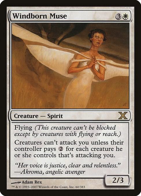 Windborn Muse (Premium Foil) [Tenth Edition]