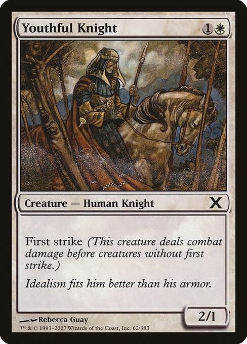 Youthful Knight (Premium Foil) [Tenth Edition]