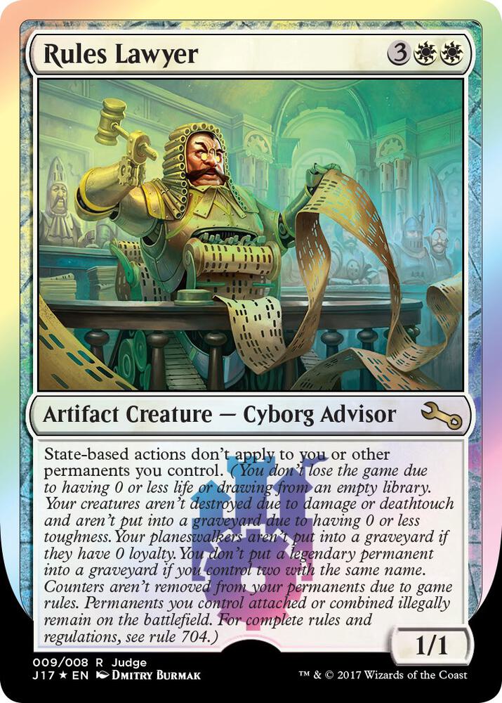 Rules Lawyer [Judge Gift Cards 2017]