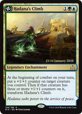Hadana's Climb // Winged Temple of Orazca [Rivals of Ixalan Prerelease Promos]